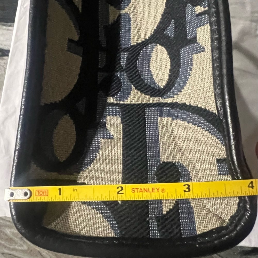 Dior Monogram Black , blue/gray and Cream Tote - Picture 6 of 8